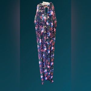 NWT Tara Navy Blue & Mix Floral Mix Colors SzS Dress